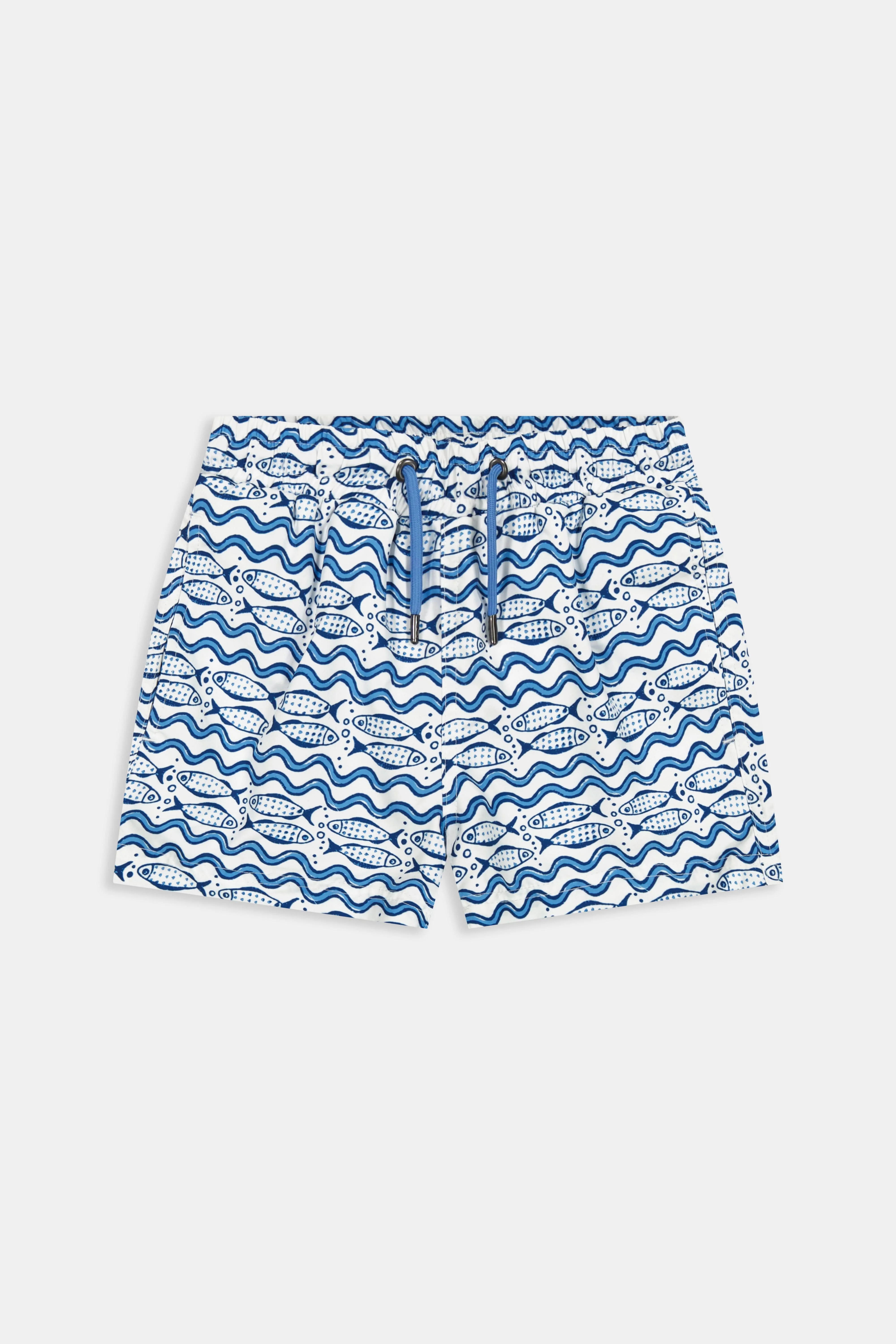 Boys Fish Stripe Swim Trunk