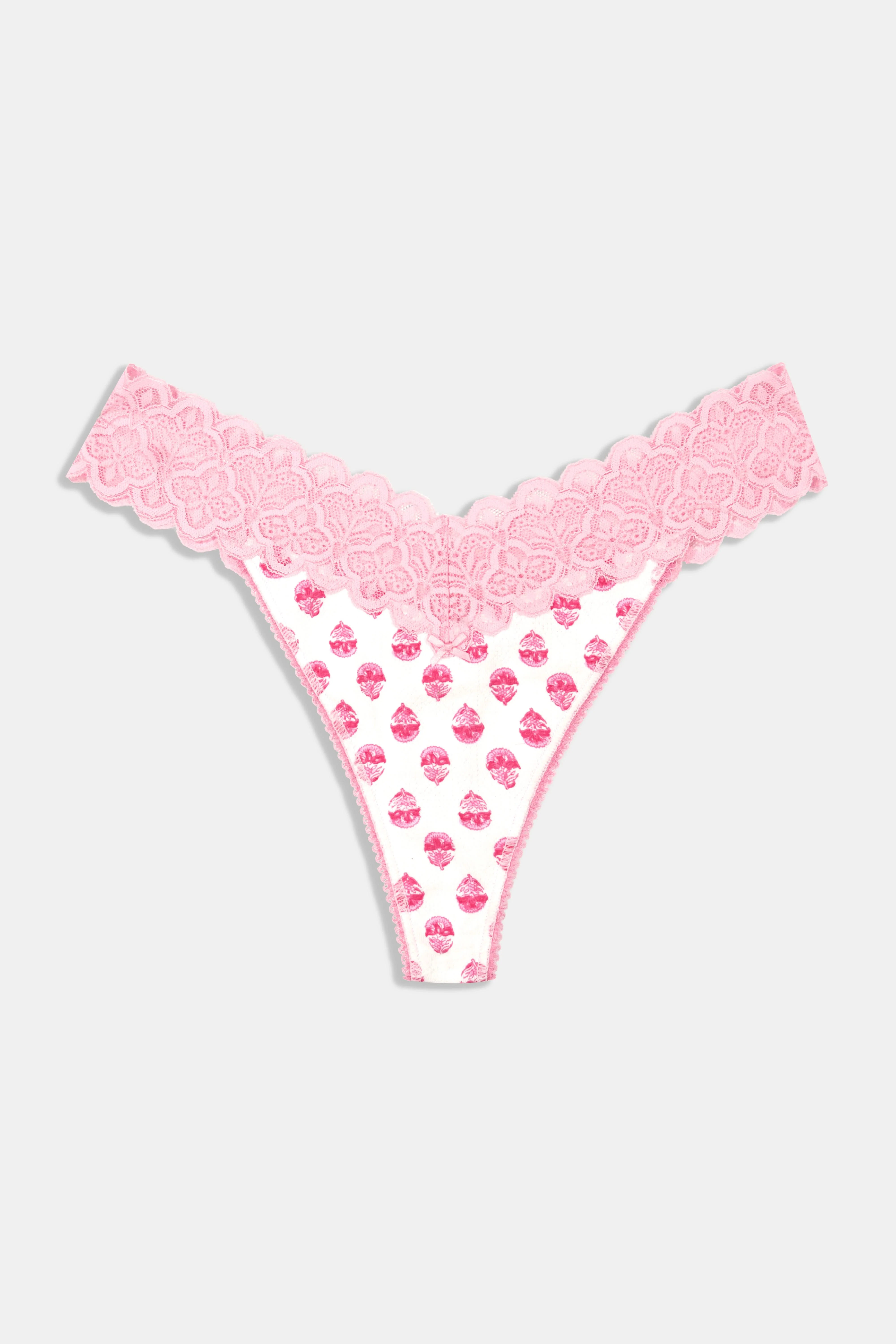 Ditsy Daisy Pointelle Jay Thong - Image 2