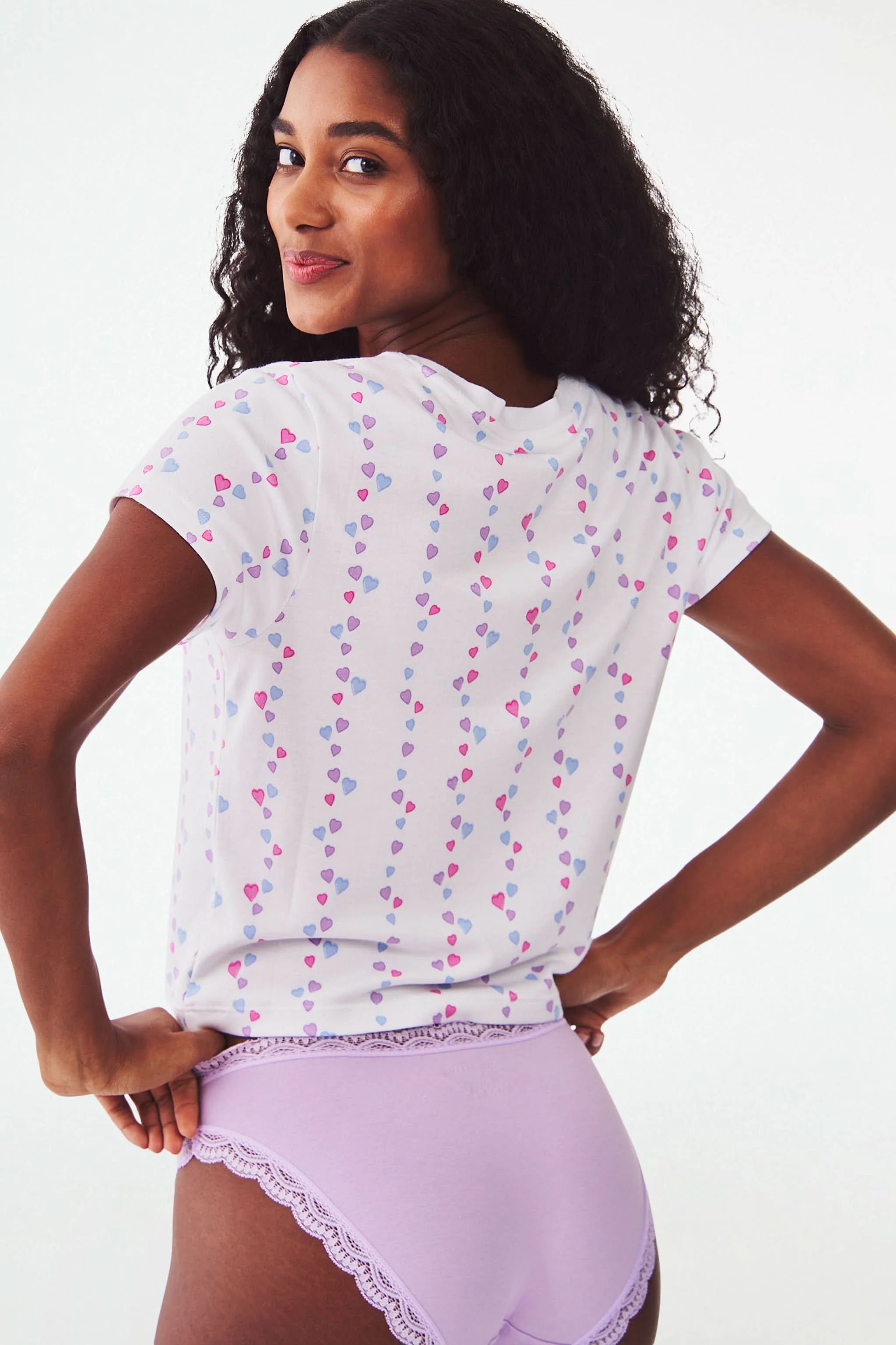 Falling Hearts Baby Tee - Image 5