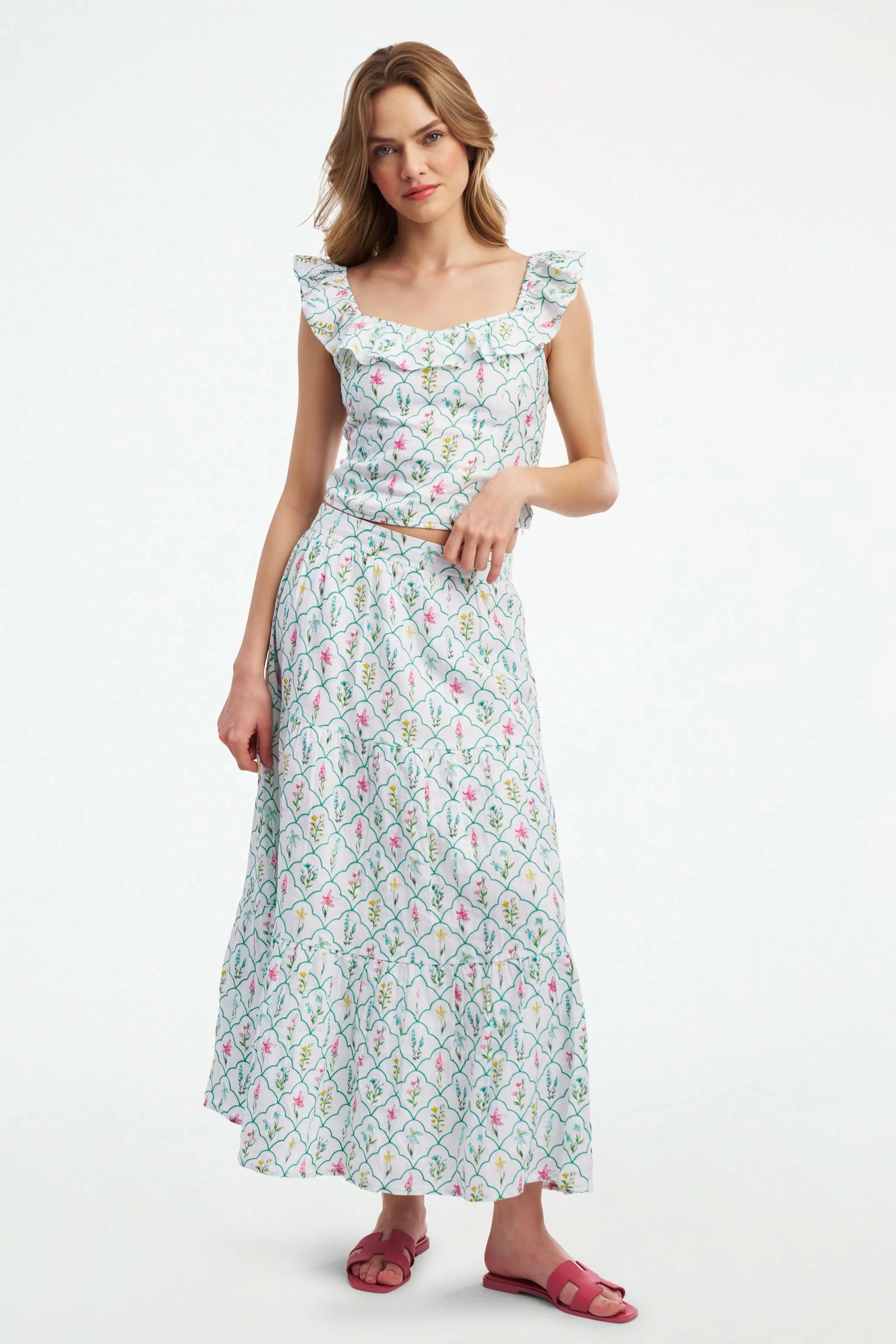 Jemina Wildflower Embroidery Carlisa Skirt - Image 2