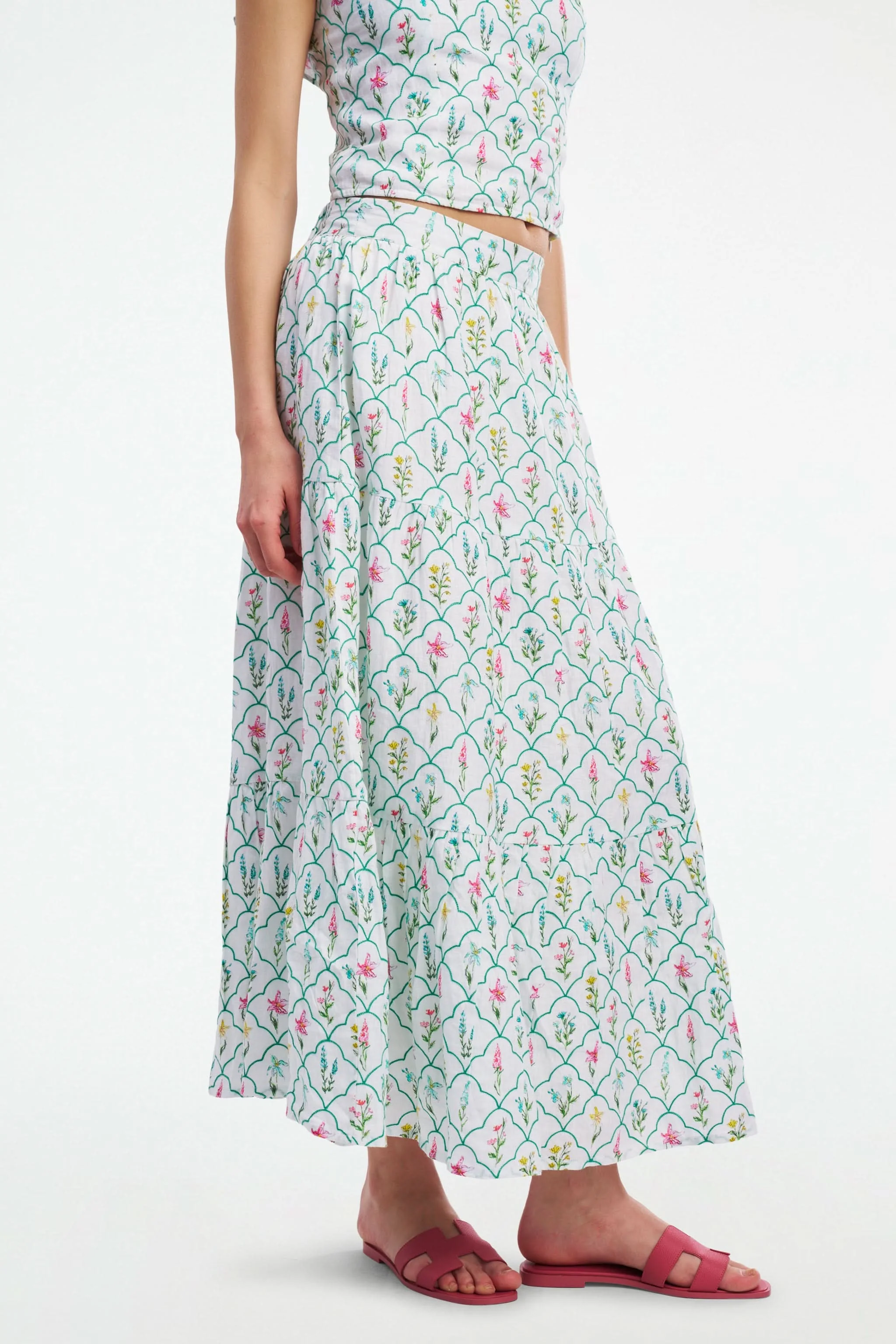 Jemina Wildflower Embroidery Carlisa Skirt - Image 3