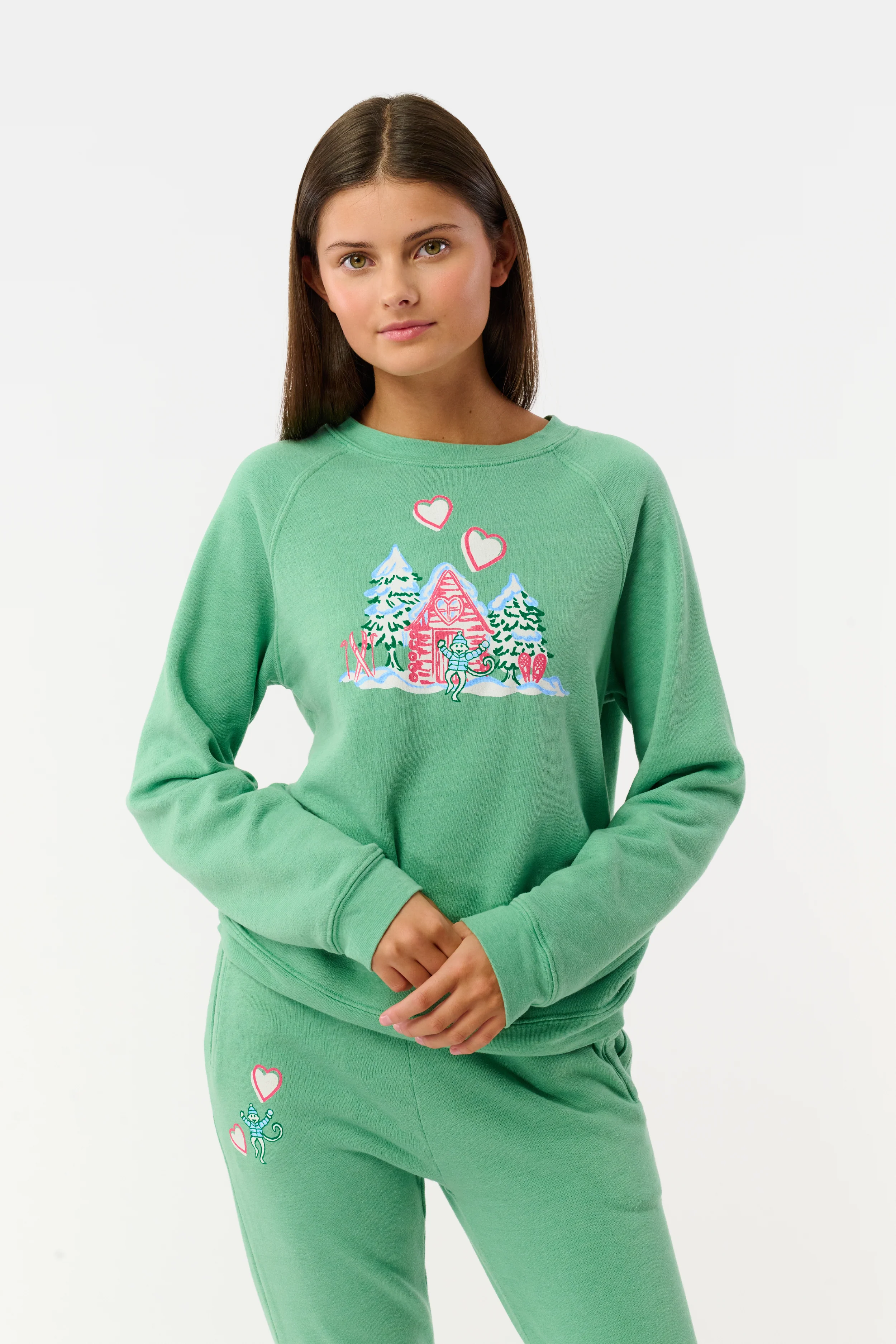 Kids Cozy Cabin Crewneck - Image 5