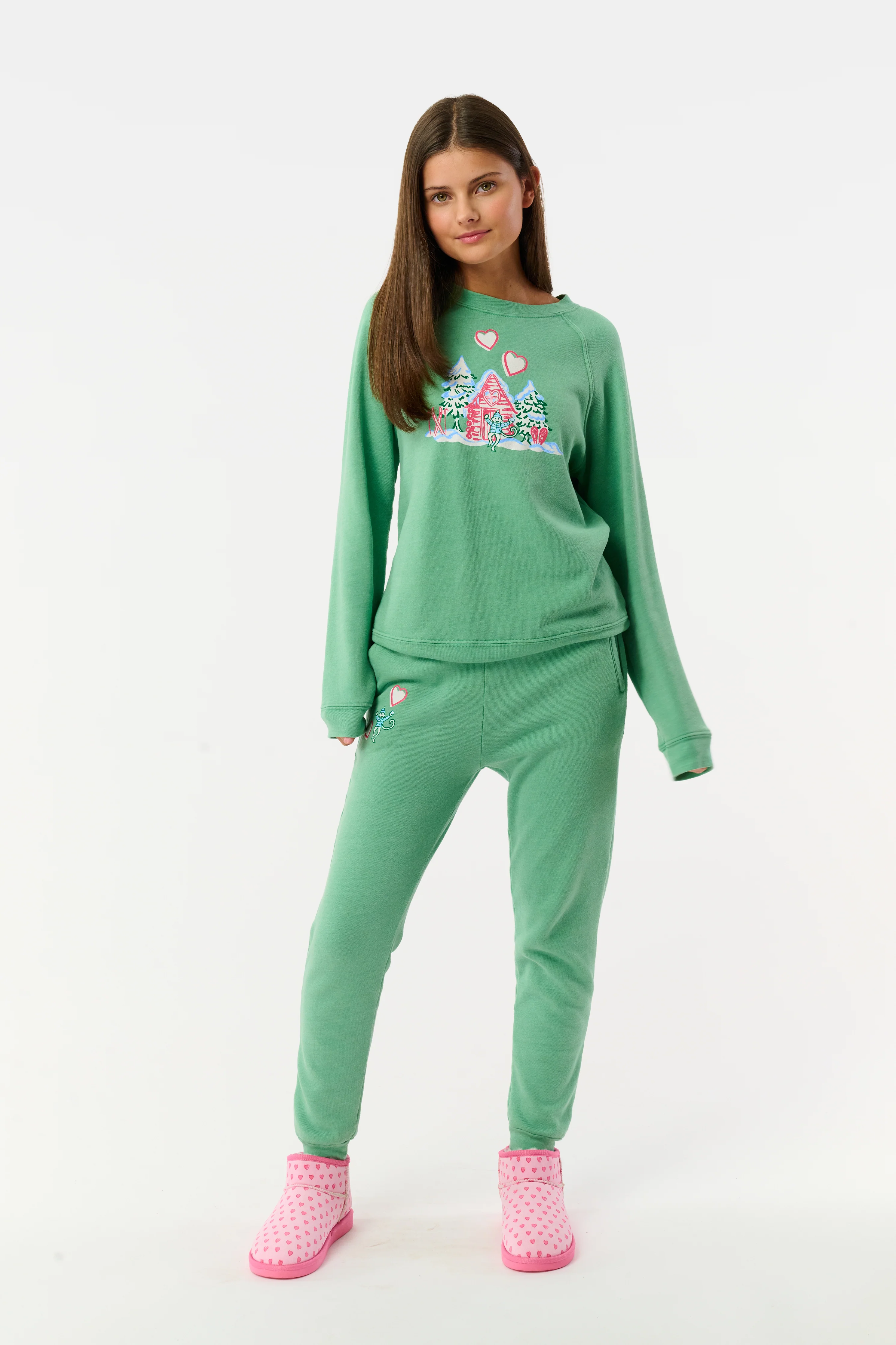 Kids Cozy Cabin Crewneck - Image 6