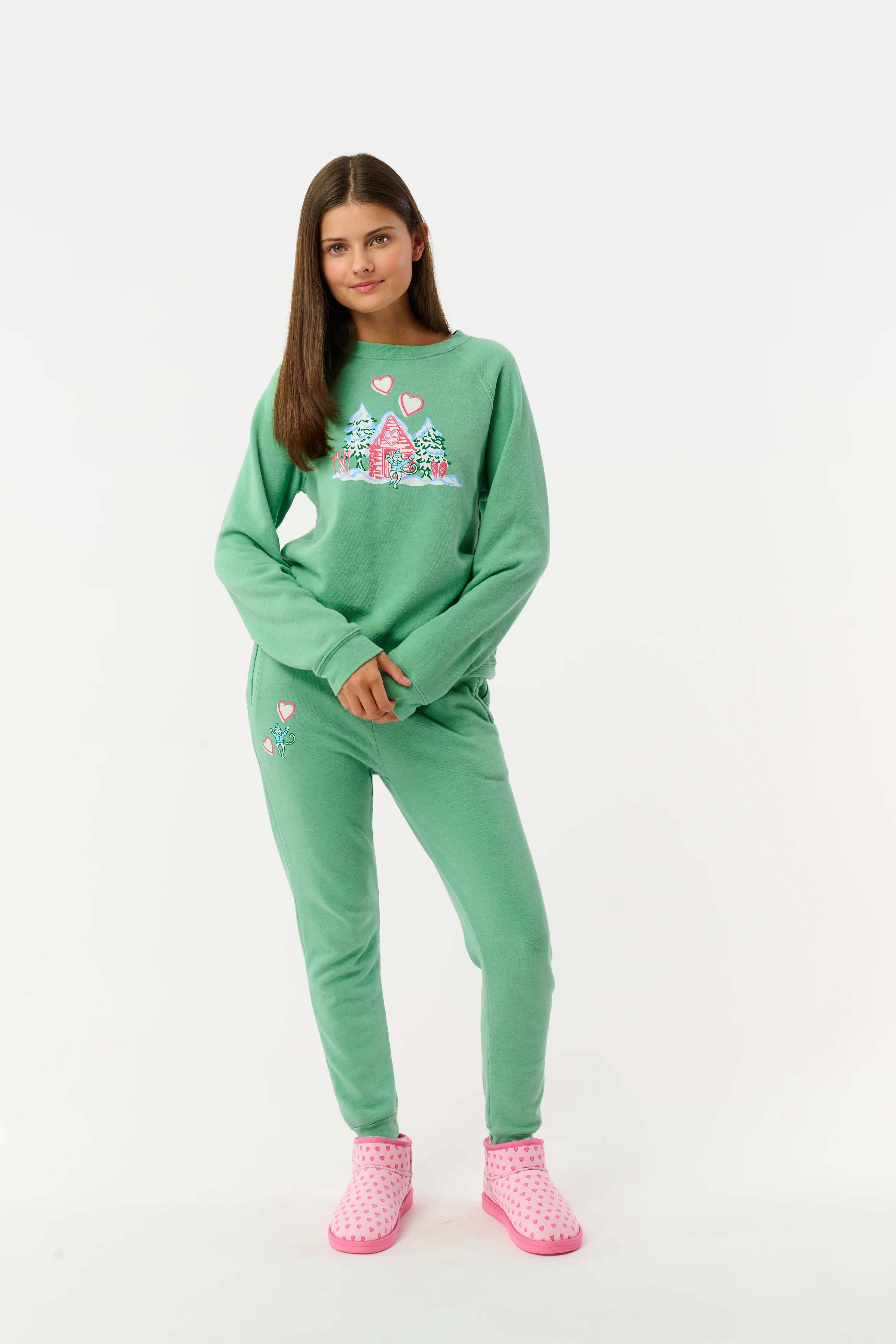 Kids Cozy Cabin Crewneck - Image 8
