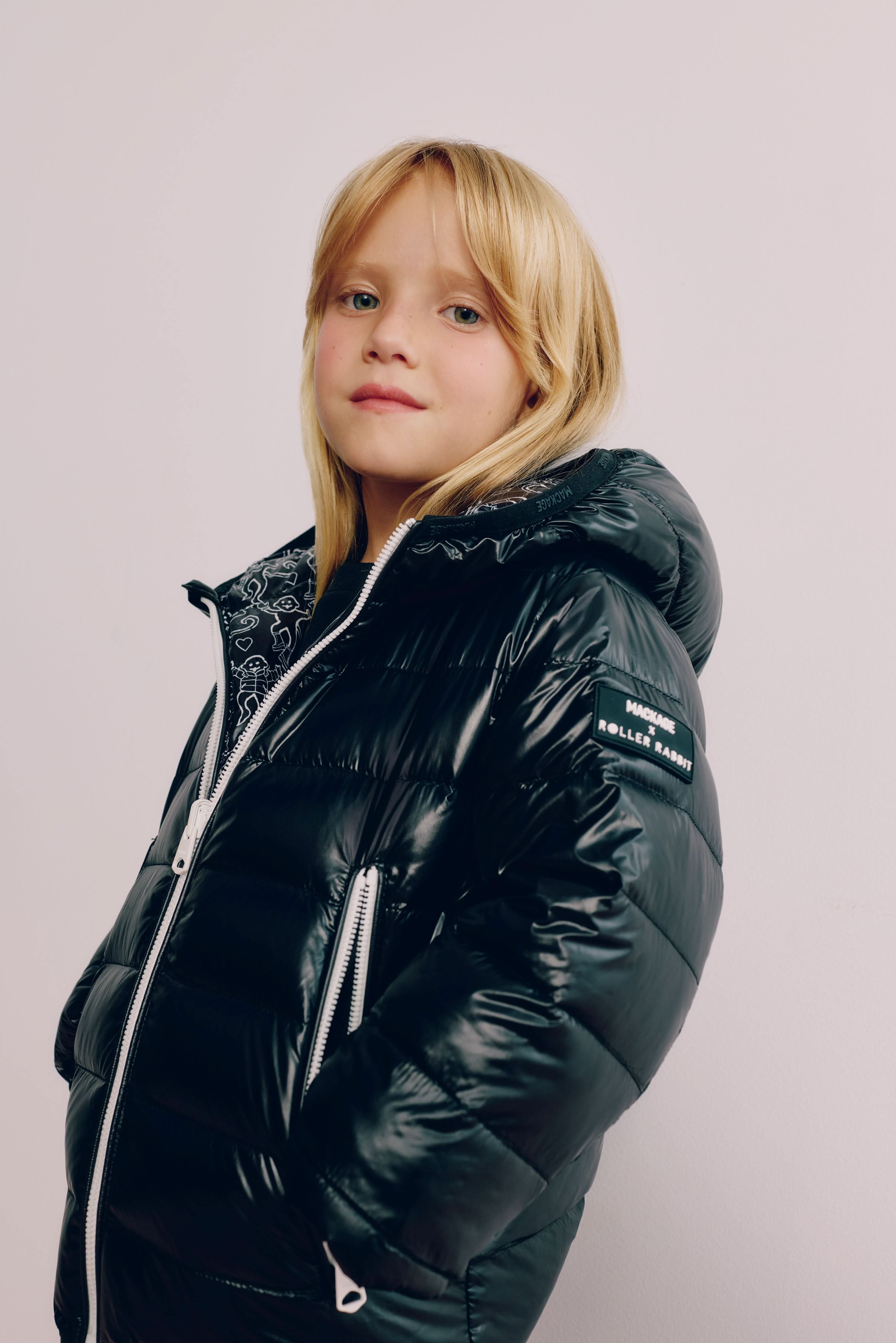 Kids Mackage Monkey Reversible Puffer - Image 5