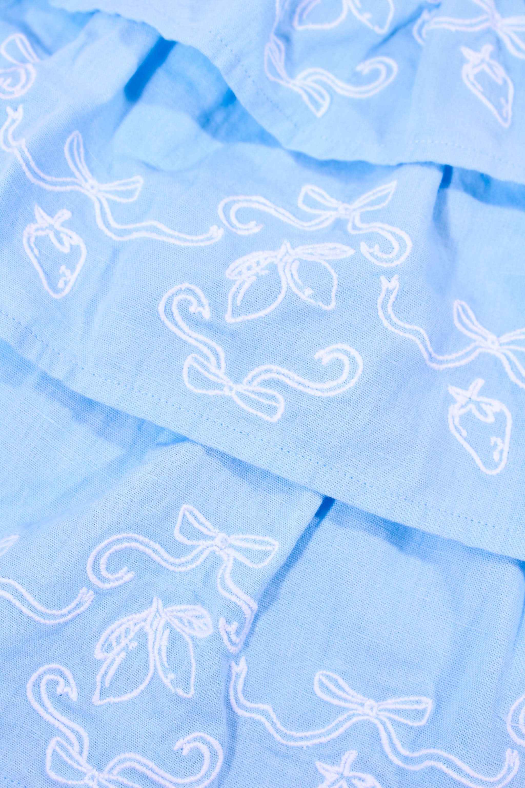 Lemon Bow Embroidery Siggy Skirt - Image 7