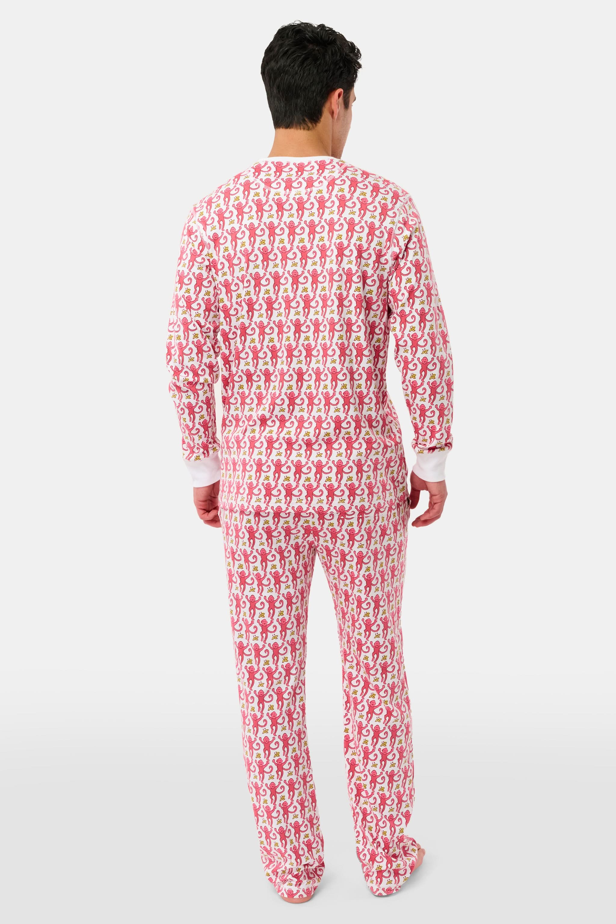 Mens Monkey Spencer Pajamas - Image 4