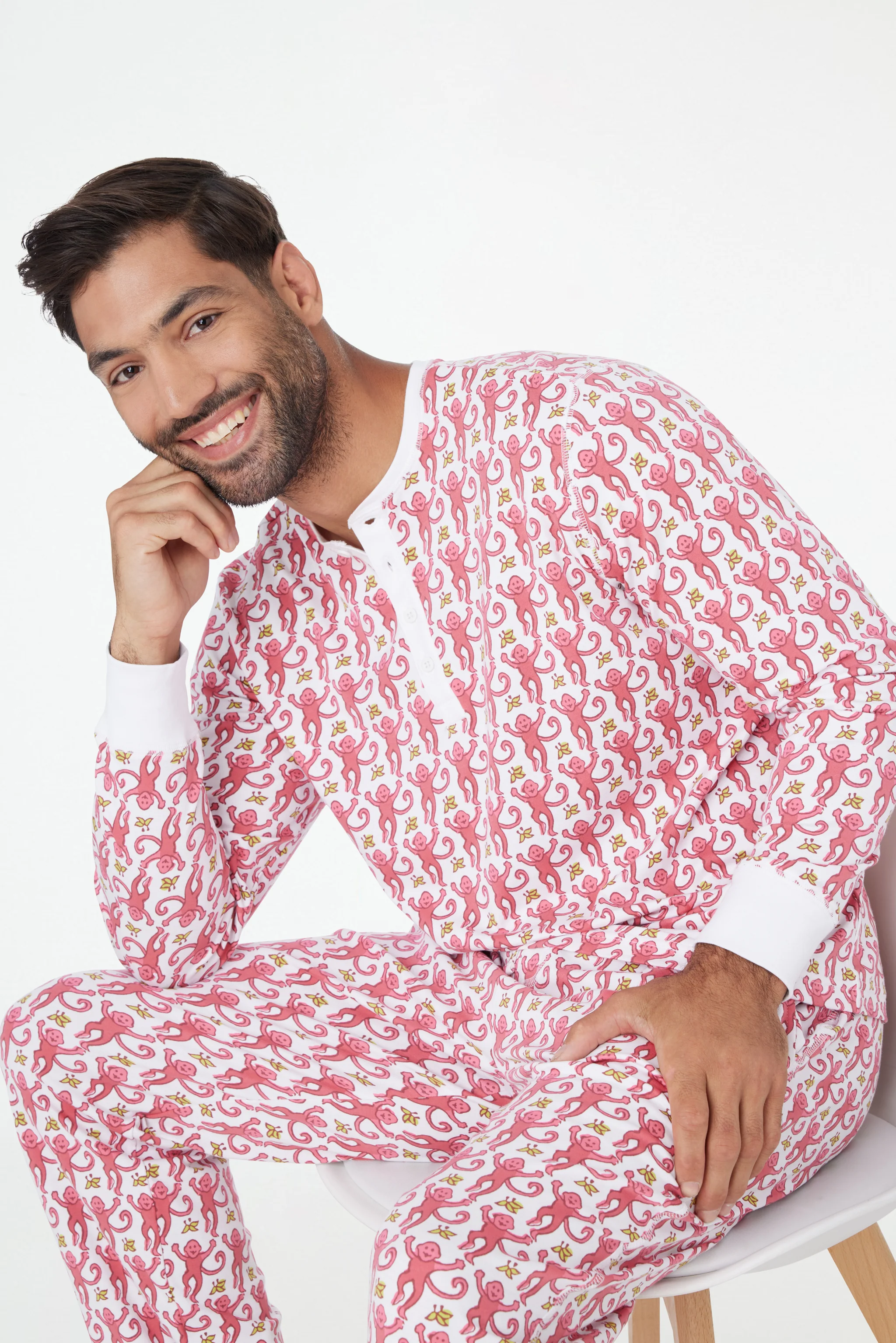 Mens Monkey Spencer Pajamas - Image 7