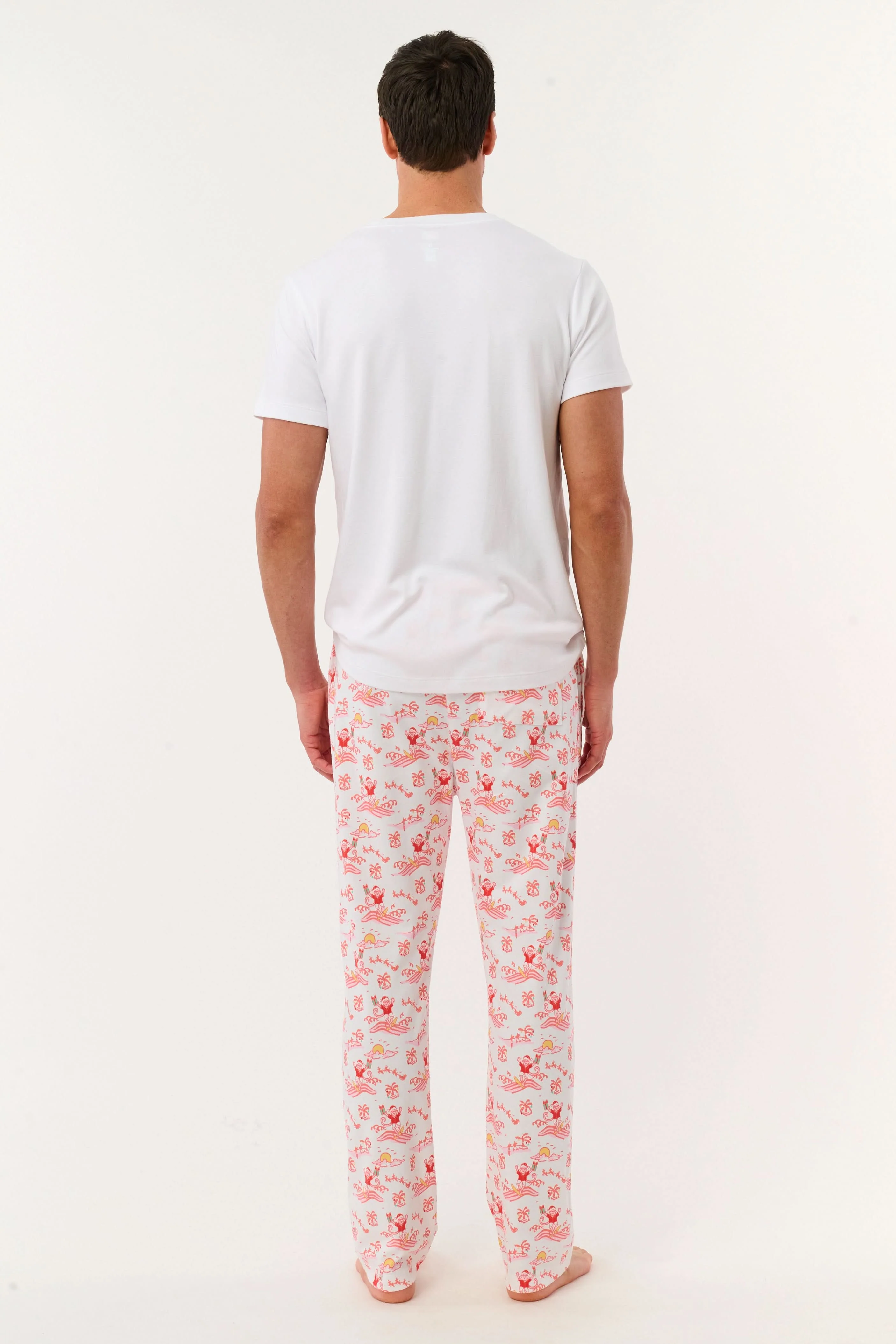 Mens Surfing Santa Troy Pajamas - Image 6
