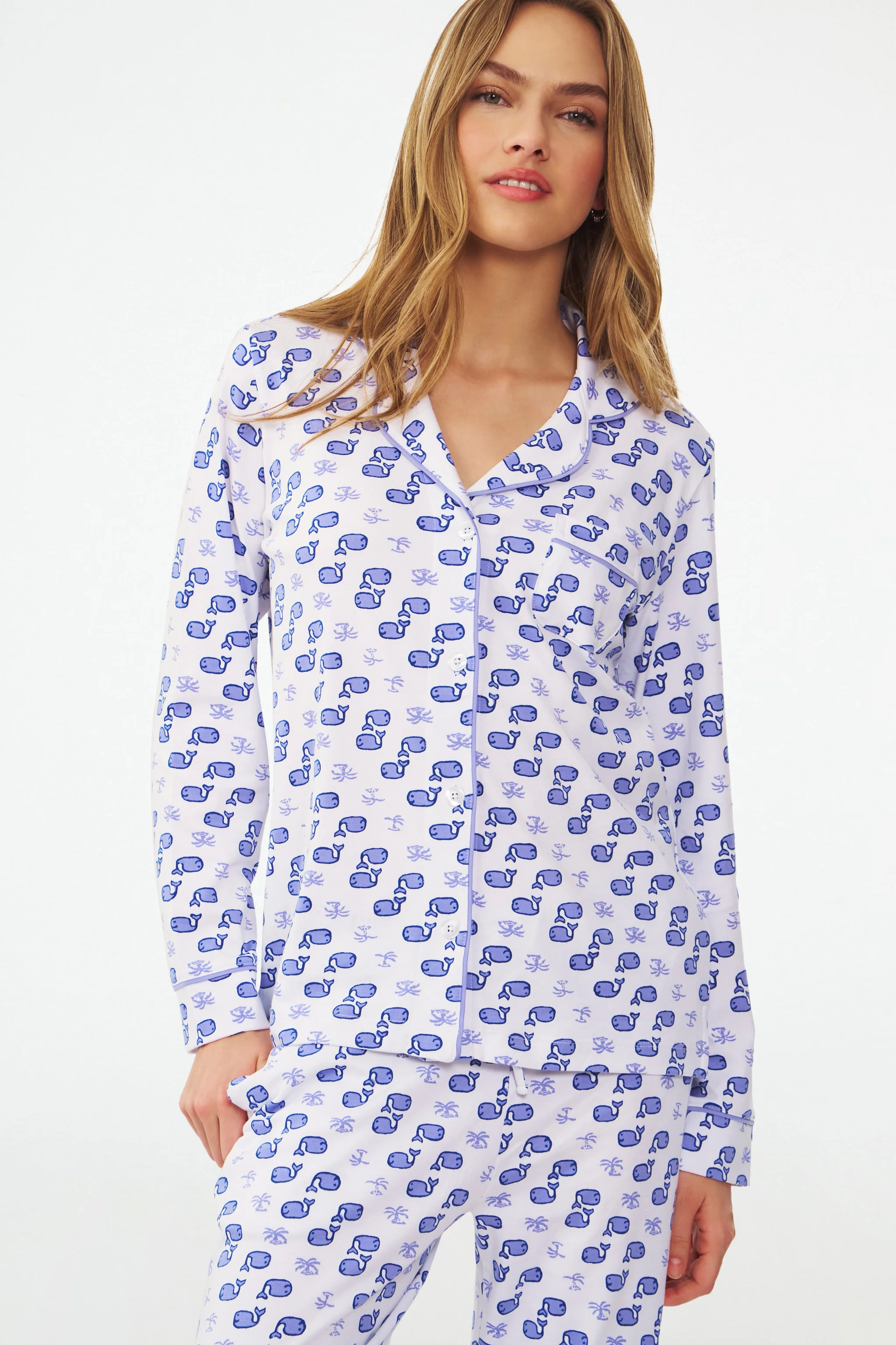 Moby Long Sleeve Polo Pajamas - Image 4
