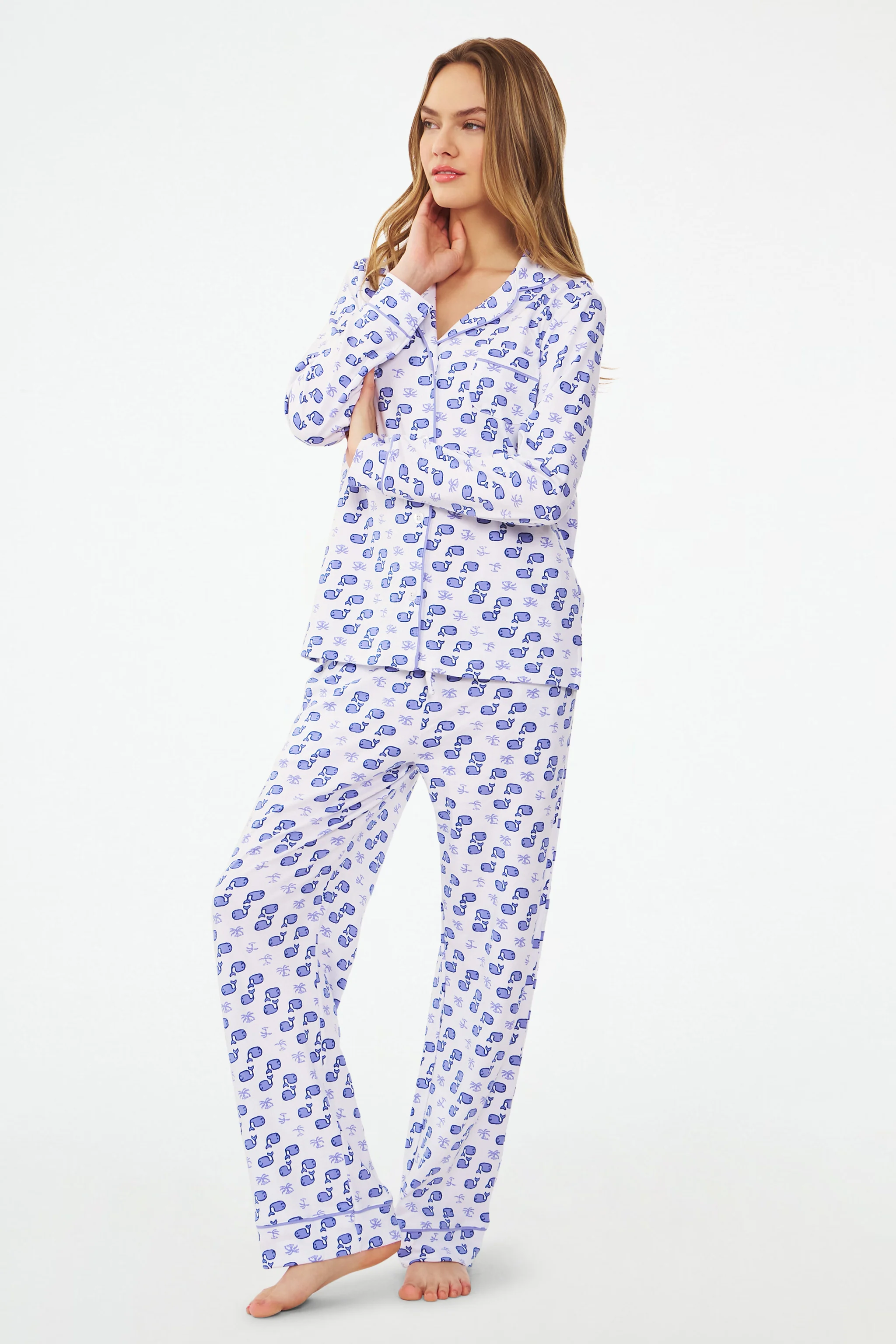 Moby Long Sleeve Polo Pajamas - Image 6