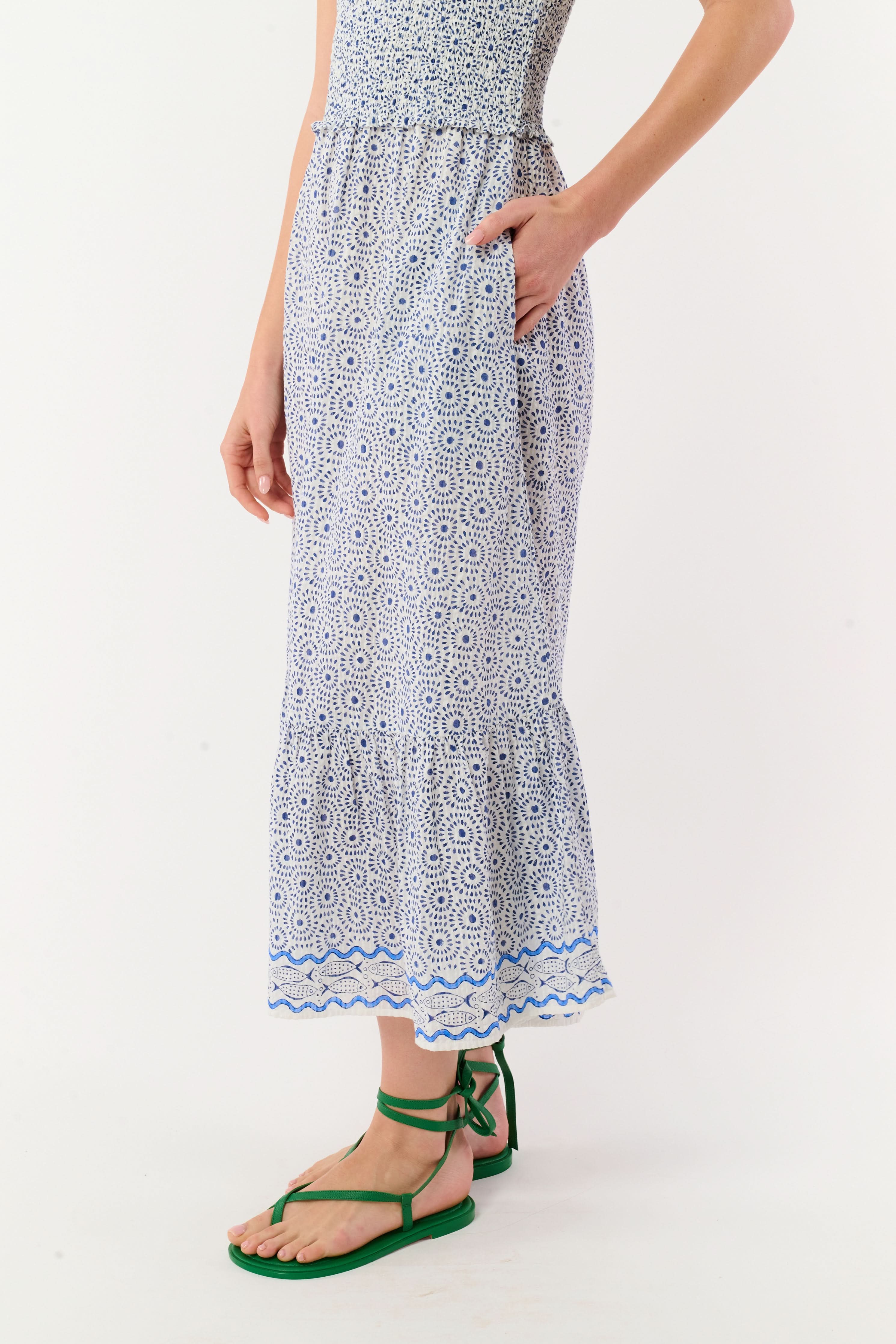 Naolin Fish Border Briar Dress - Image 6