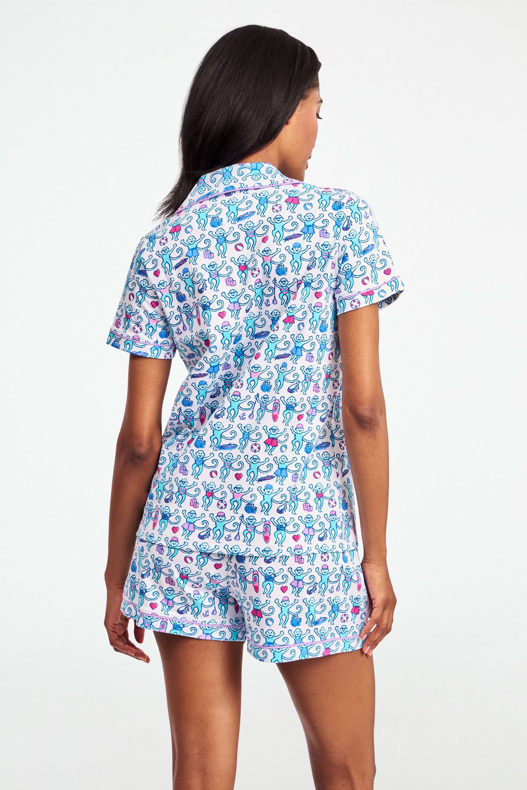 Newport Beach Monkey Polo Pajamas - Image 5