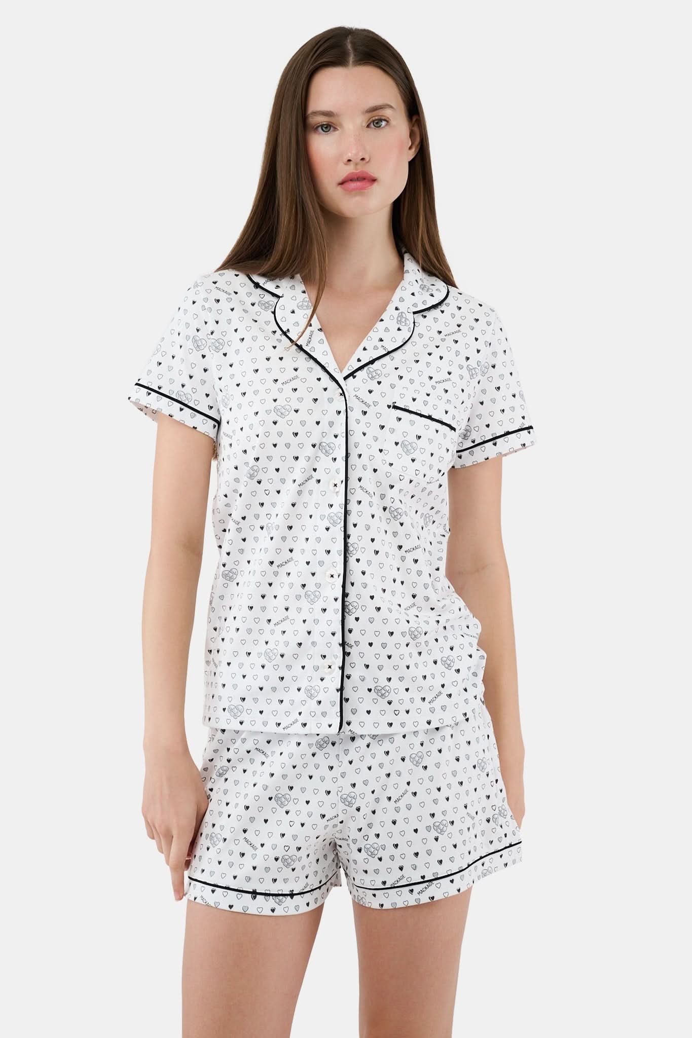 Quilted Hearts Polo Pajamas - Image 2