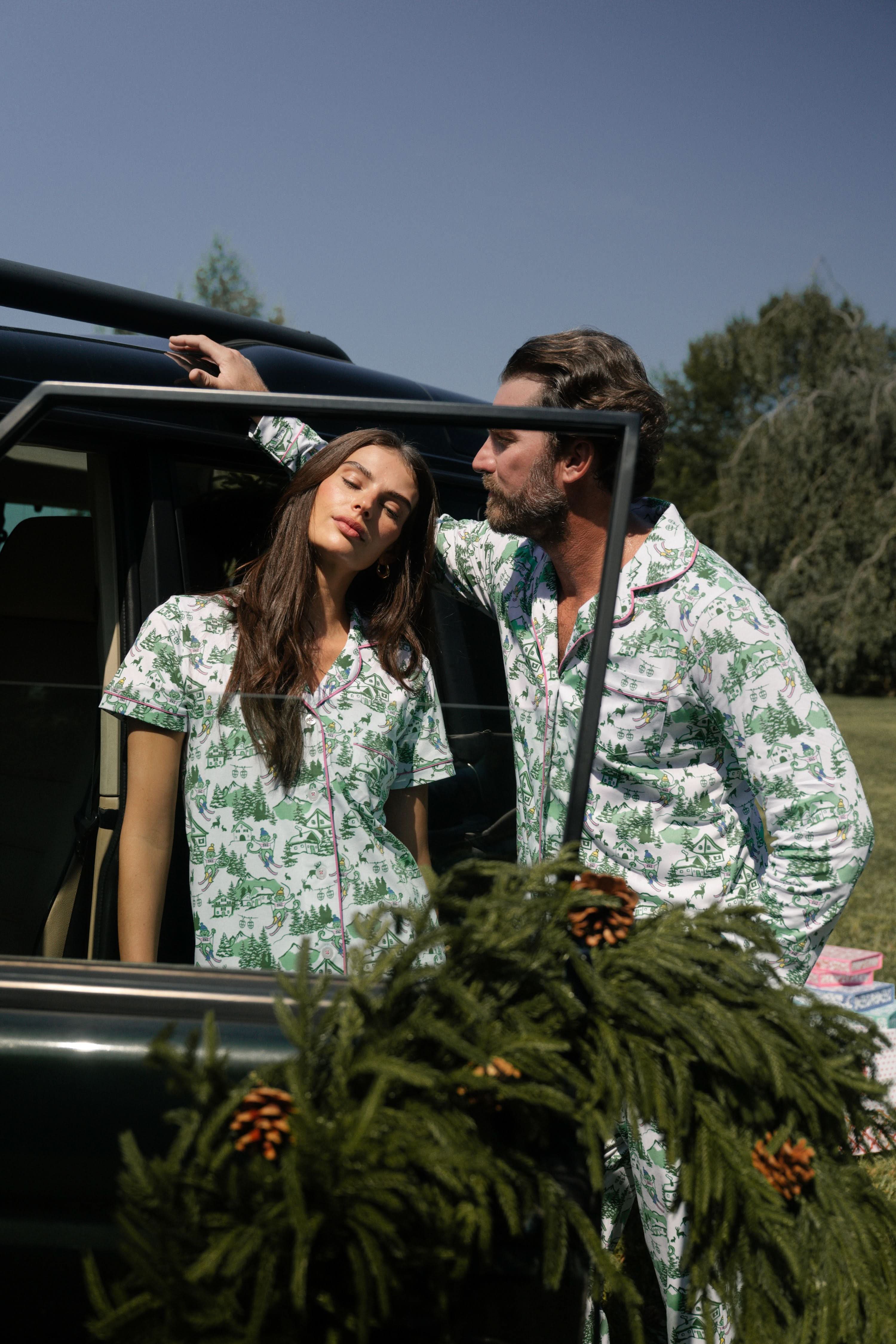 Ski Toile Polo Pajamas - Image 2